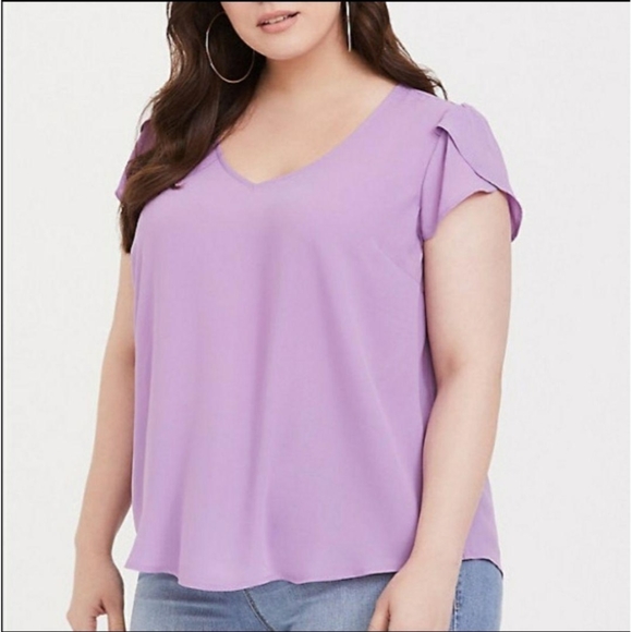 torrid Tops - Torrid tulip sleeve blouse
